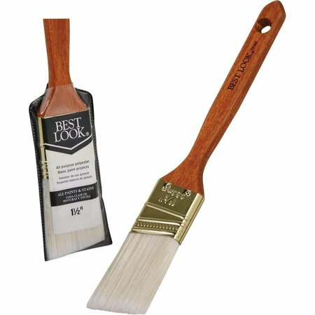 BEST LOOK General Purpose 1.5 In. Angle Polyester Paint Brush 791493